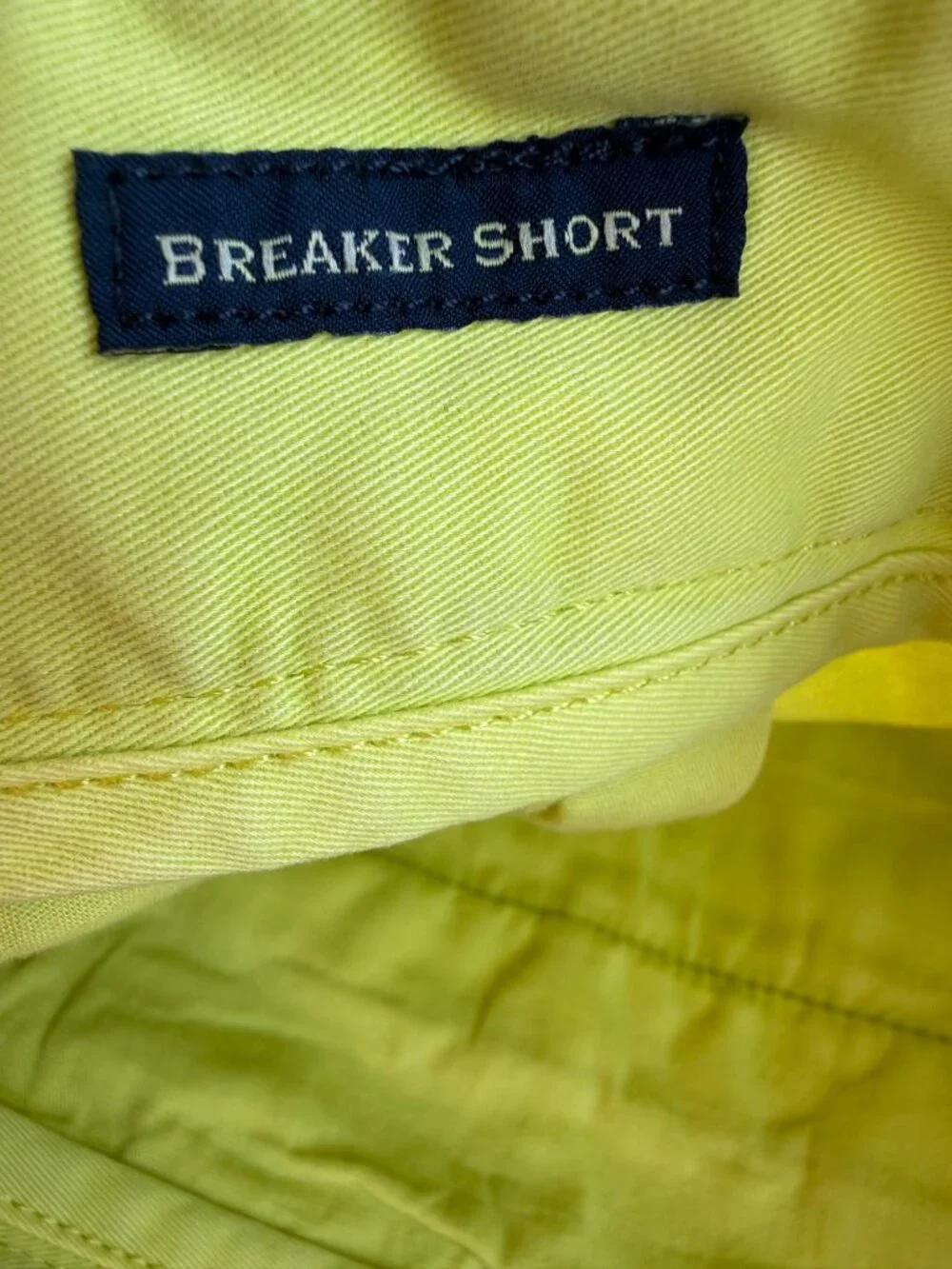 Vineyard Vines Shorts Mens Size 35 Breaker Short Lime Yellow Cotton Stretch